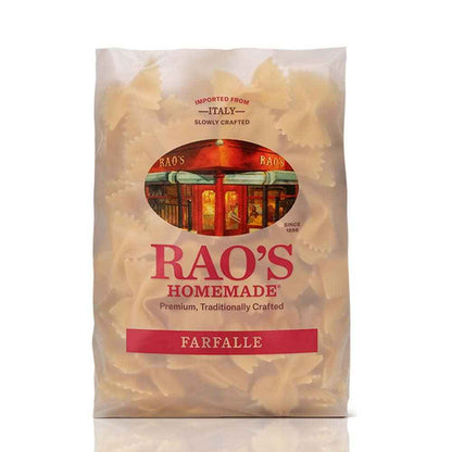 Rao's Homemade Farfalle Pasta, Clean Two-Ingredient Italian Import, for Wholesome Family Meals