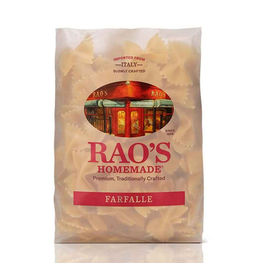 Rao's Homemade Farfalle Pasta, Clean Two-Ingredient Italian Import, for Wholesome Family Meals