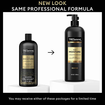 TRESemmé Rich Moisture Hydrating Shampoo 3 Count for Dry Hair Hyaluronic Acid Self Care Ritual 28 Fl Oz