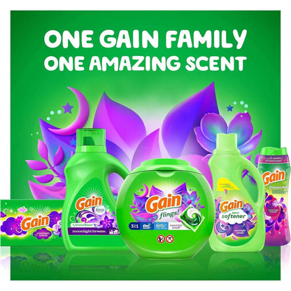 Gain In-Wash Laundry Scent Booster Beads Moonlight Breeze Scent for Bedroom Wind-Down and Relaxation Ritual