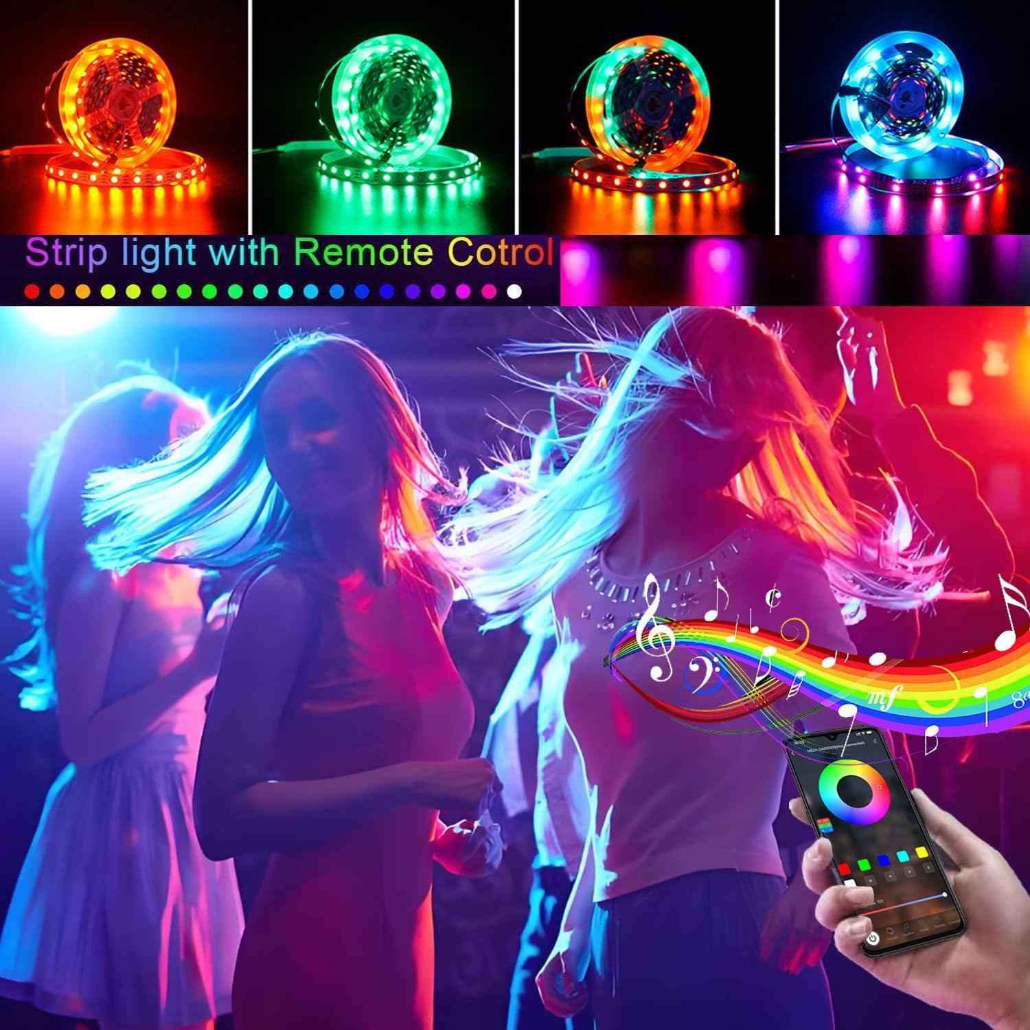 [Brand Name] Flameless LED Strip Light – Safe Alternative to Candles, Cool Touch Bedroom Lighting