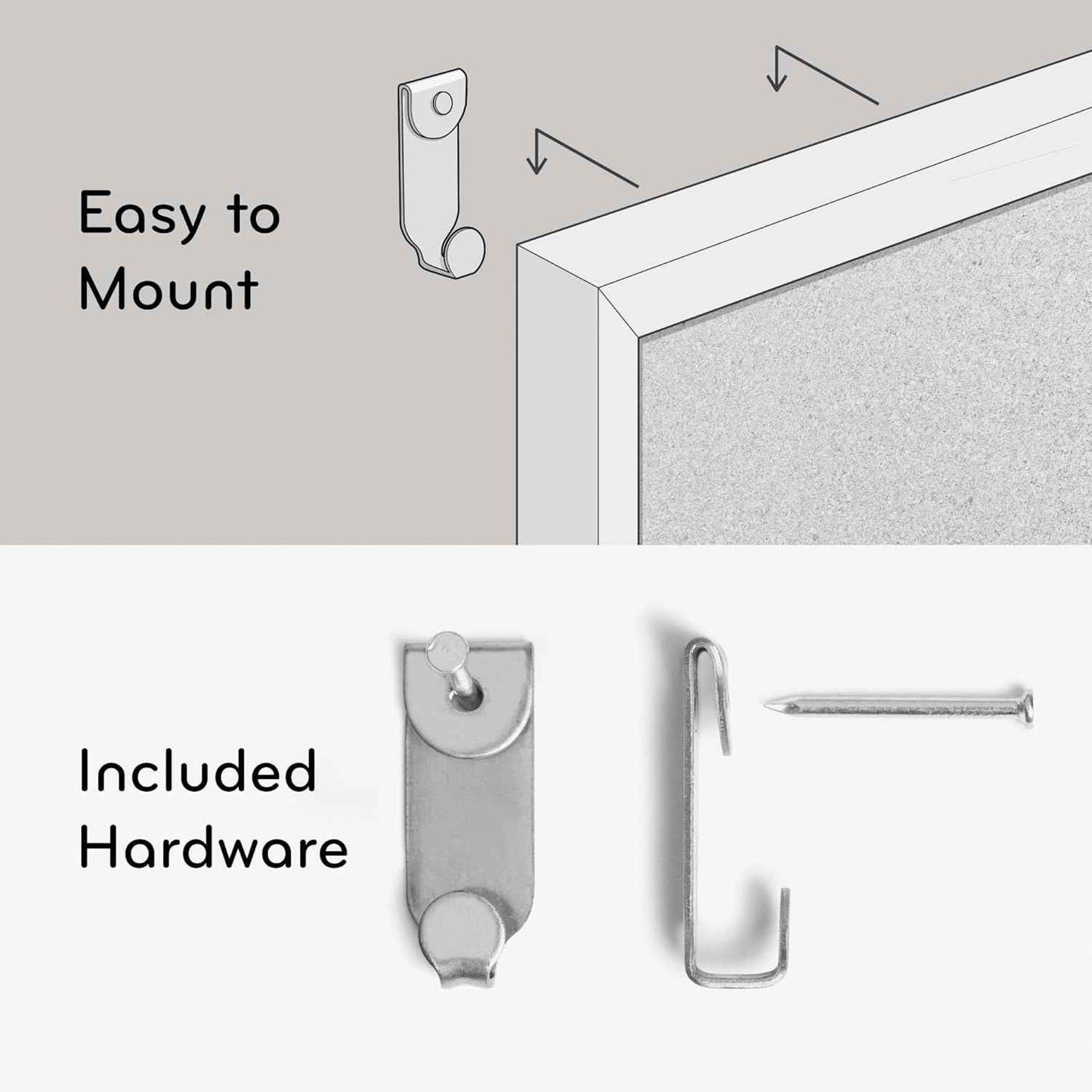 U Brands Cork Bulletin Board – Back-to-College Gift for Students and Dorm Rooms