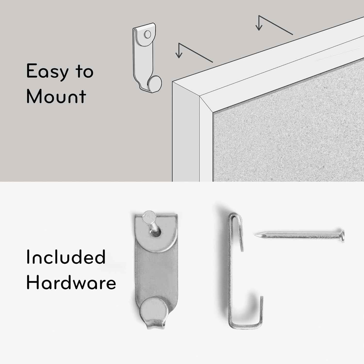 U Brands Cork Bulletin Board – Back-to-College Gift for Students and Dorm Rooms