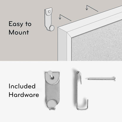 U Brands Cork Bulletin Board – Back-to-College Gift for Students and Dorm Rooms