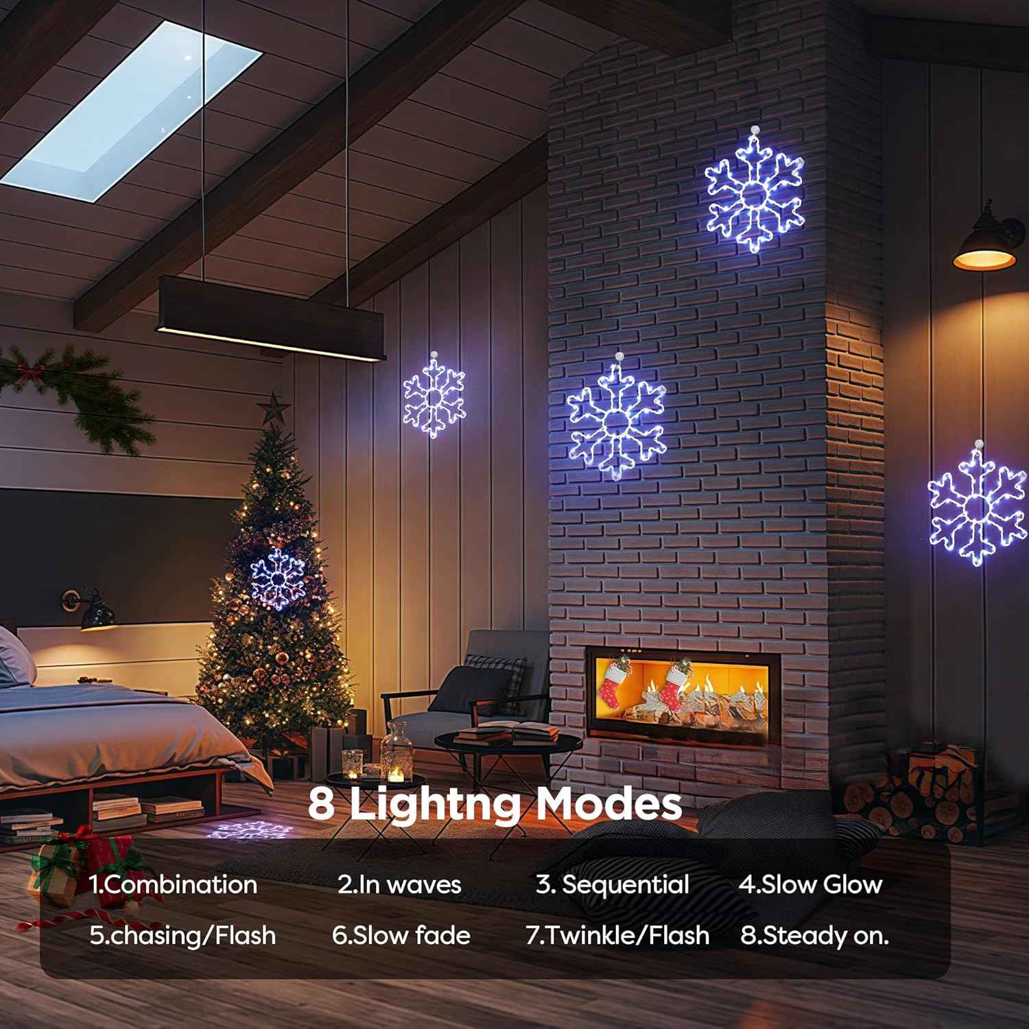 BlcTec 2-Pack Snowflake Lights – Affordable Christmas Gift for Neighbors and Teachers
