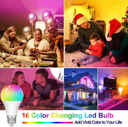included remote control that operates all bulbs in range