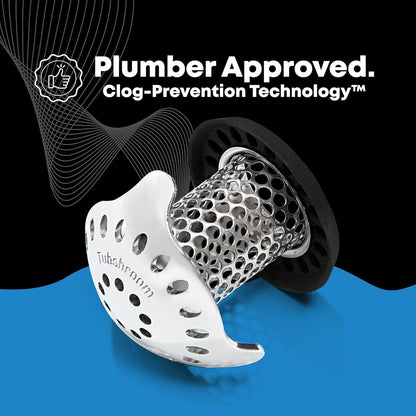 includes 1.25", 1.5"-1.75", and 2" adapters to fit any standard tub drain