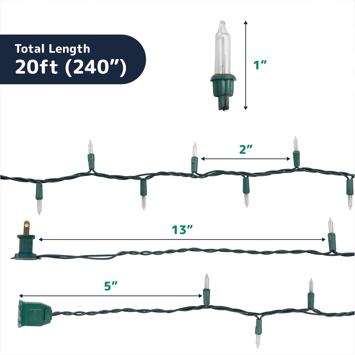 includes 2 red-coated flasher bulbs for twinkling effect, 2 spare bulbs, and 2 replacement fuses
