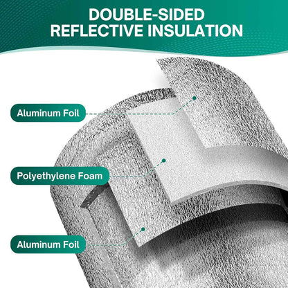 Reflective Window Insulation Roll – Home Office Climate Control for Glare-Prone Workstations