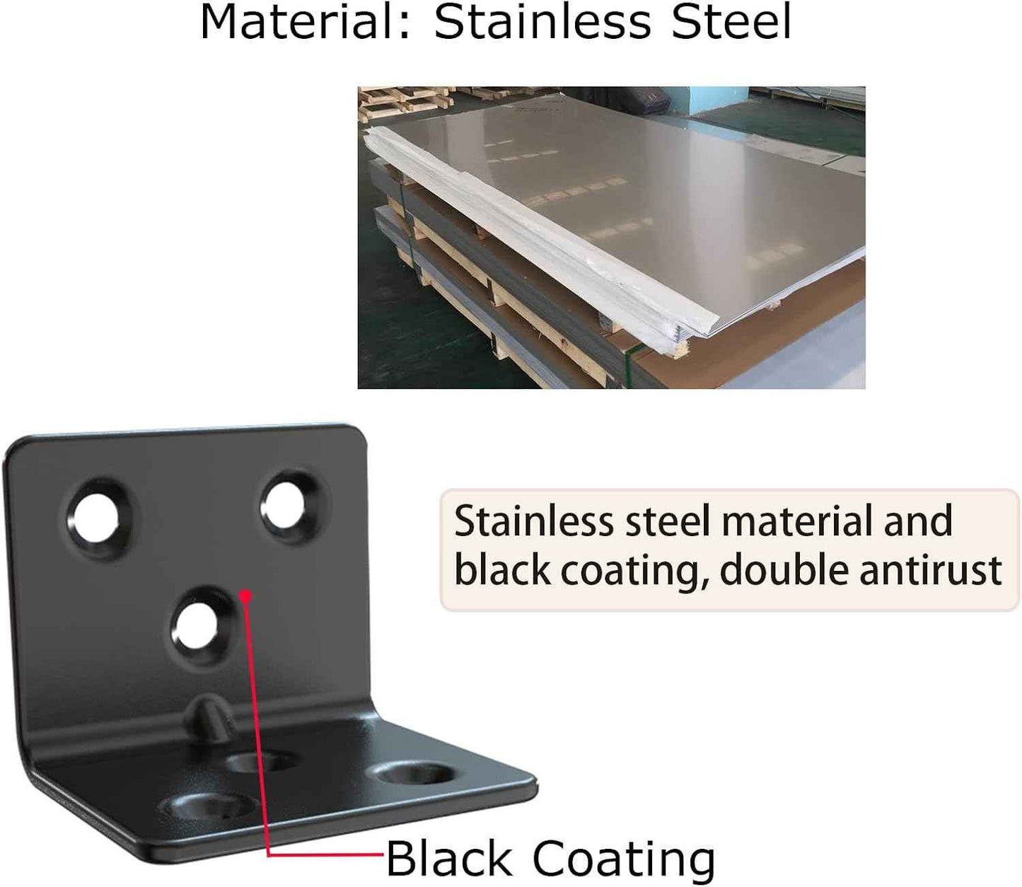 Aufuga Anti-Rust Shelf Bracket for Secure Heavy Load Support in Family Homes