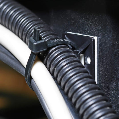 includes matching screws for optional mechanical fastening on rough or load-bearing surfaces