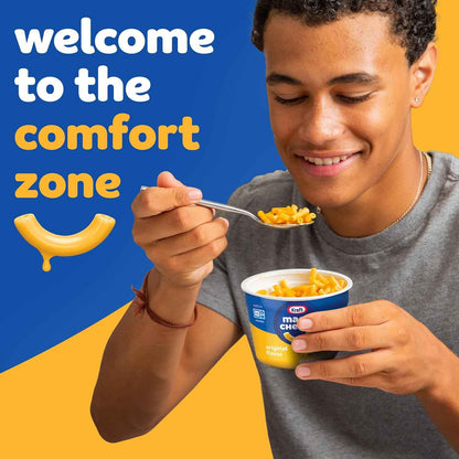 Kraft Mac & Cheese Microwave Cups – Fast Desk Lunch for Office and Work-From-Home
