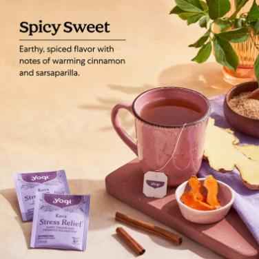 Yogi Tea Kava Stress Relief – Housewarming Gift, Caffeine-Free Evening Tea for Cozy New Homes