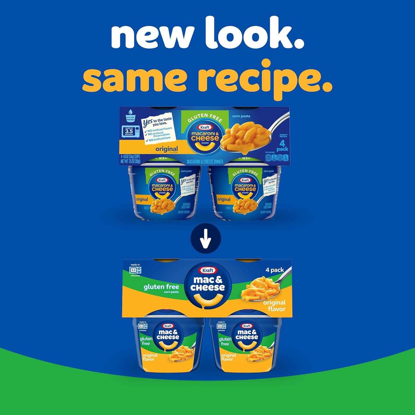 Kraft Gluten Free Mac & Cheese Cups – Kid-Approved Lunchbox Side and After-School Snack, Microwave in 3.5 Minutes