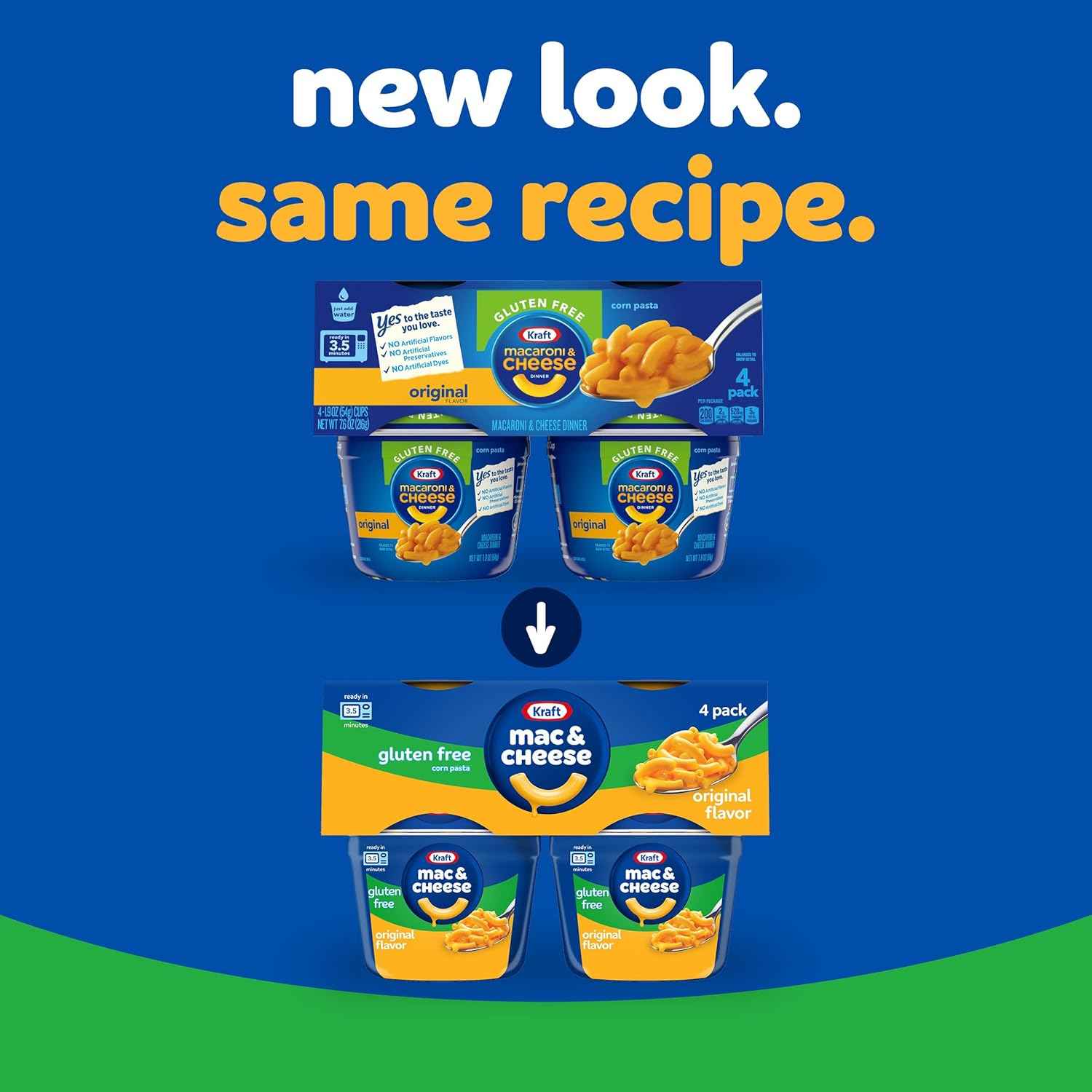 Kraft Gluten Free Mac & Cheese Cups – Kid-Approved Lunchbox Side and After-School Snack, Microwave in 3.5 Minutes