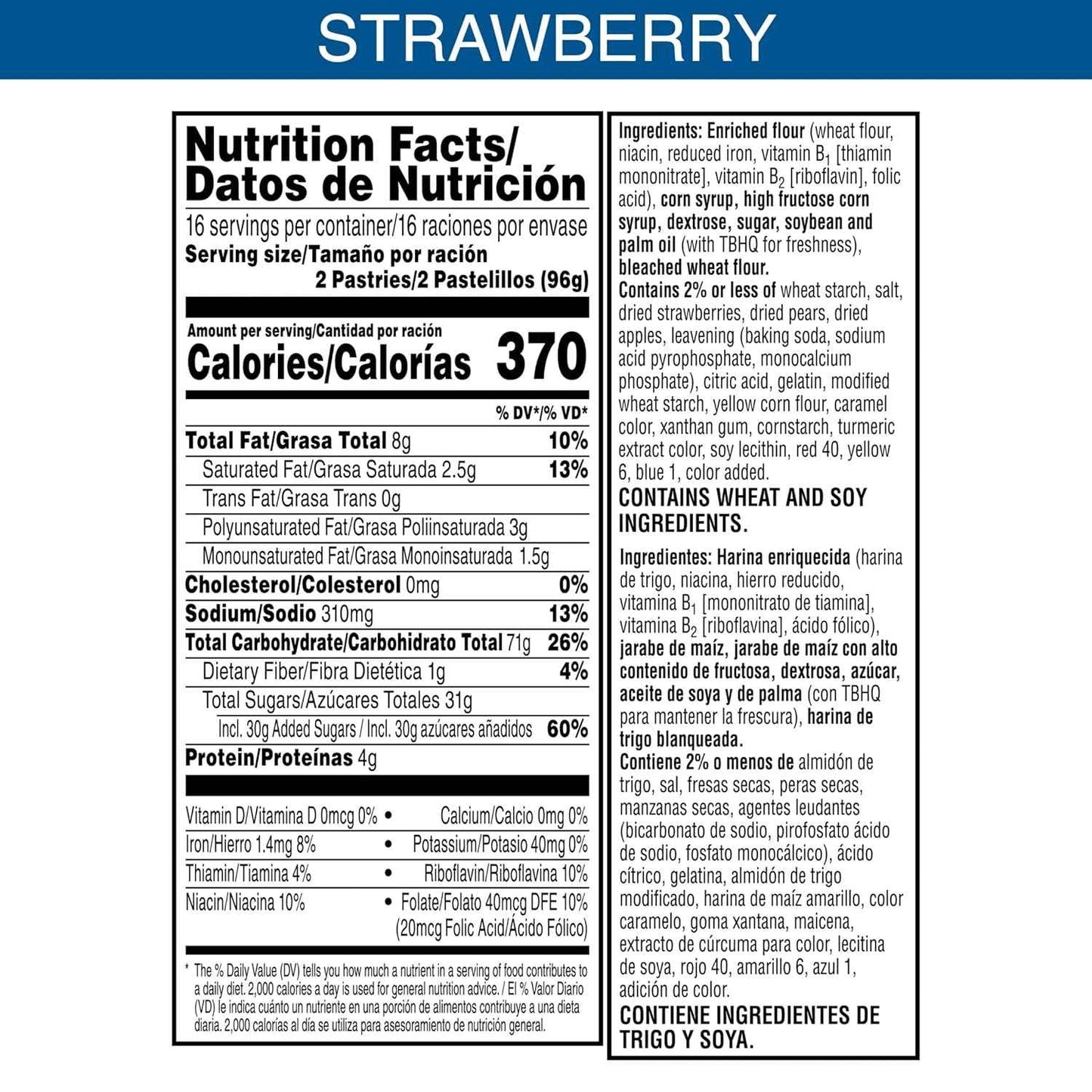 Pop-Tarts Frosted Strawberry Toaster Pastries 32ct – Quick Office Breakfast Snack for Busy Workdays