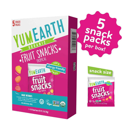 YumEarth Organic Clean Label Fruit Snacks – Healthy Vegan Snack for Mindful Families