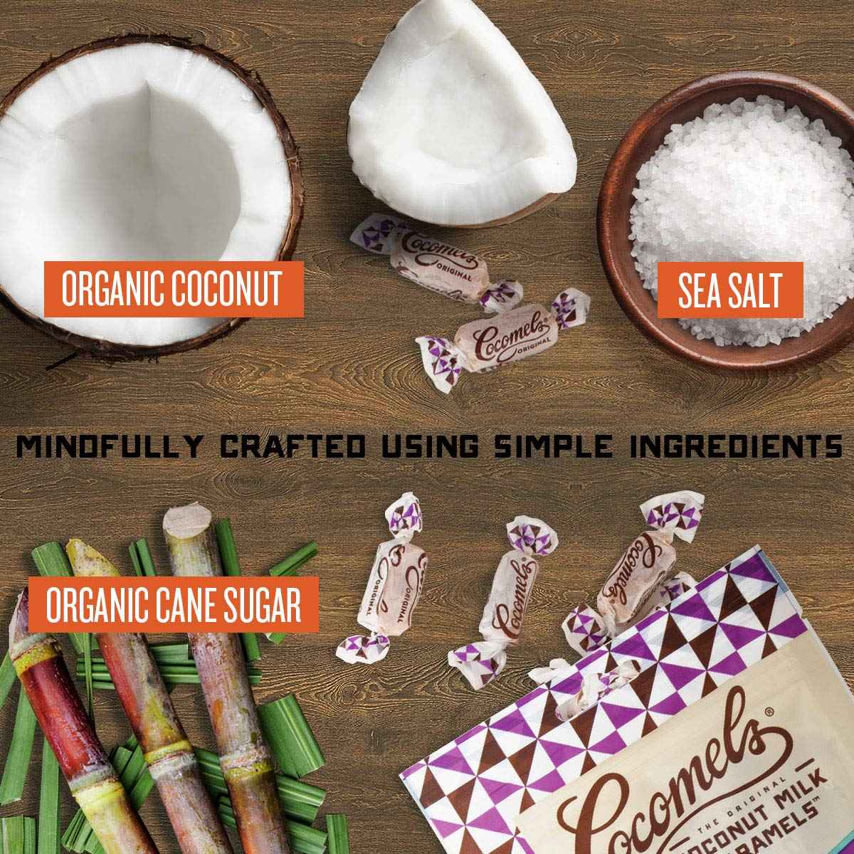 Cocomels Original Coconut Caramels – Plant-Based Dessert for a Guilt-Free Nighttime Wind-Down, 3.5 oz Pouch