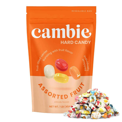 Cambie Fruit Filled Center Hard Candy – Reception Desk Candy Dish Refill for Client Waiting Areas