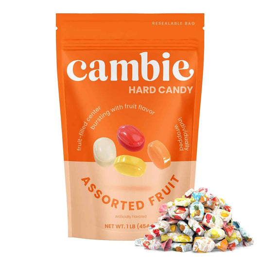 Cambie Fruit Filled Center Hard Candy – Reception Desk Candy Dish Refill for Client Waiting Areas