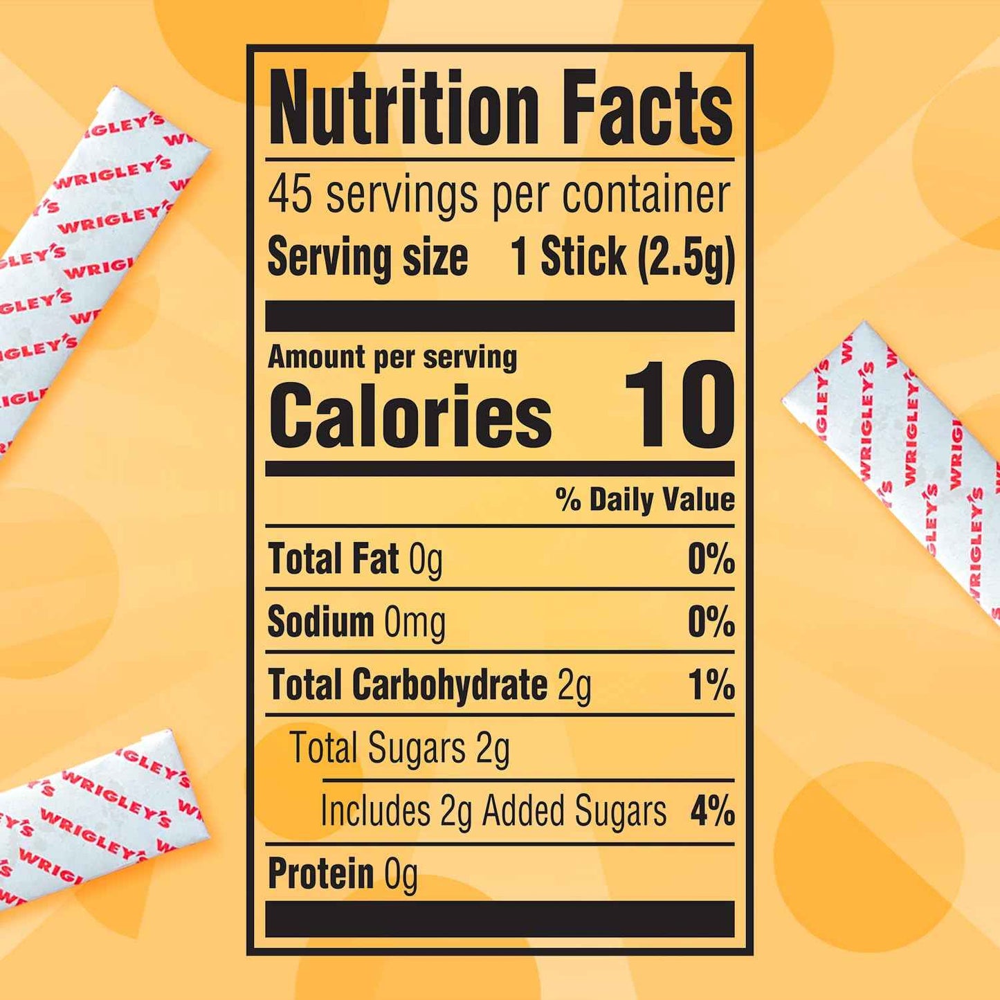 Juicy Fruit Gum Office Desk Candy Jar Refill – 45 Count Bulk Pack for Coworkers