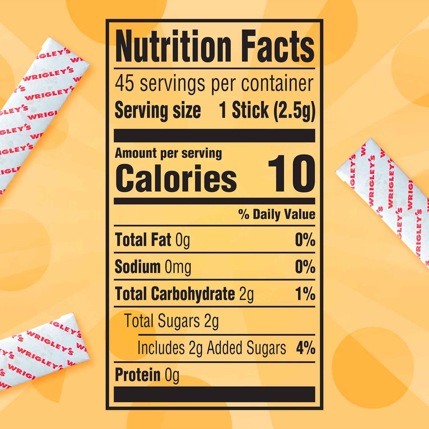 Juicy Fruit Gum Office Desk Candy Jar Refill – 45 Count Bulk Pack for Coworkers