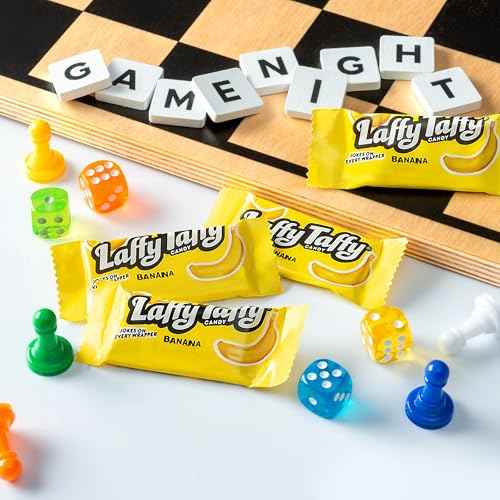 Laffy Taffy Mini Bar Bag, Banana, Chewy Taffy Candy, 3.5 oz – Lunchbox-Safe Individually Wrapped Snack for School-Age Kids