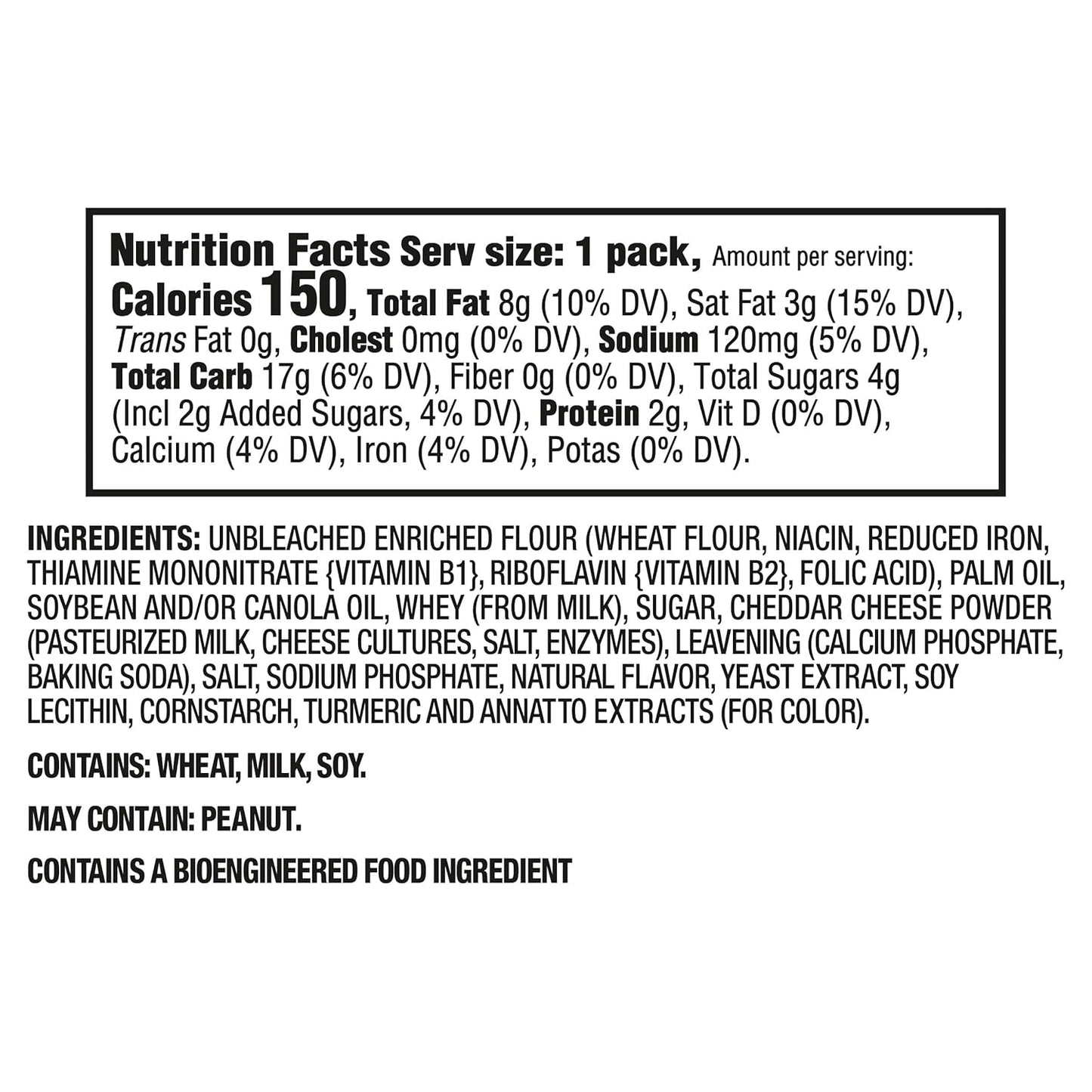 individually wrapped single-serve snack packs