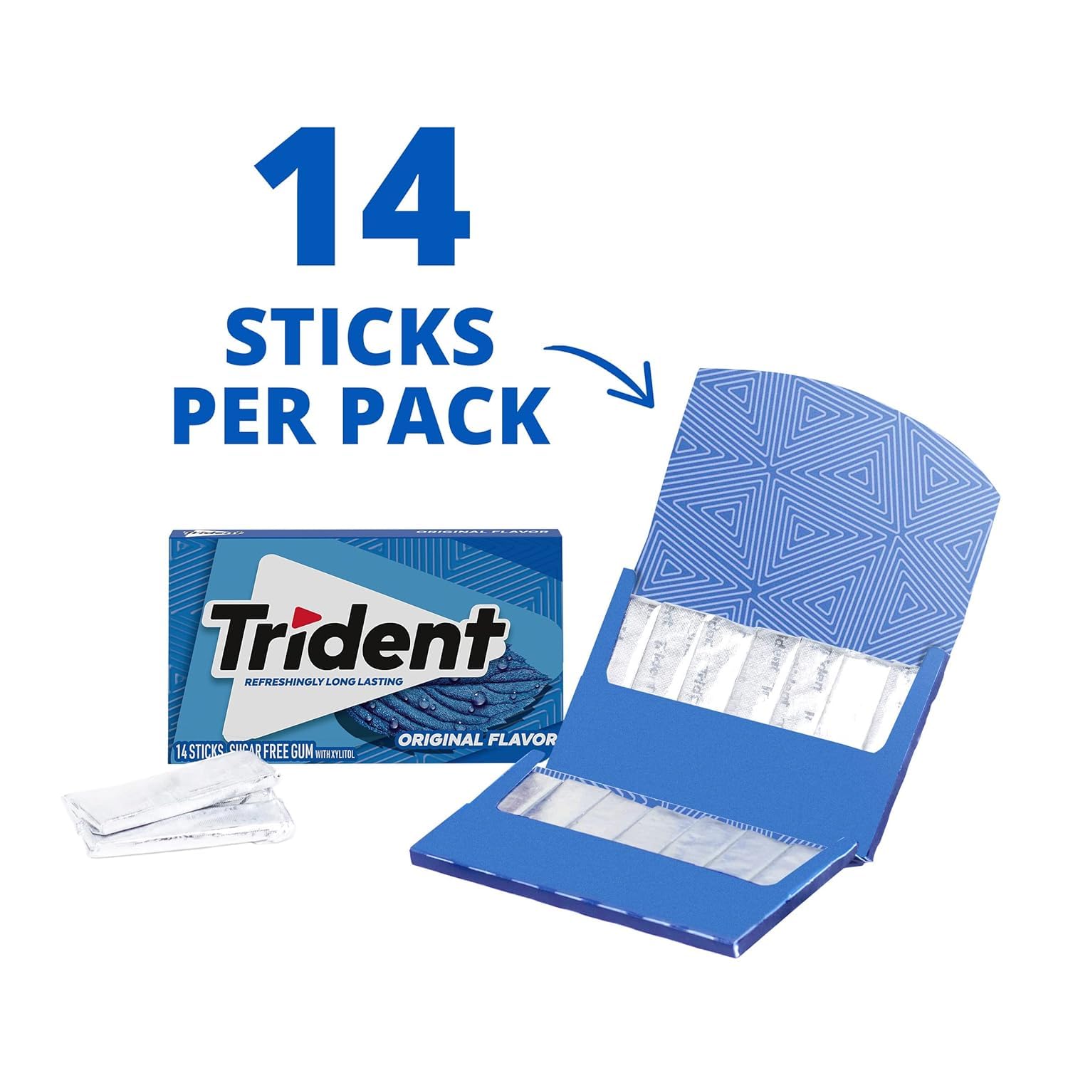 individually wrapped sticks for freshness and convenient sharing