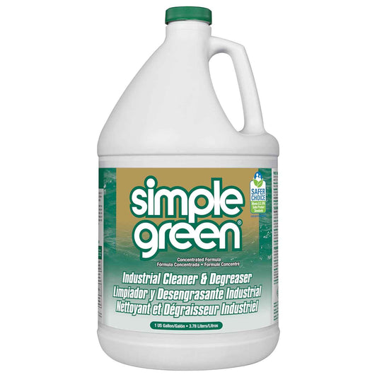 Simple Green Industrial Cleaner and Degreaser – One-Bottle Degreaser for Clutter-Free Facility Supply Closets, 1 Gallon