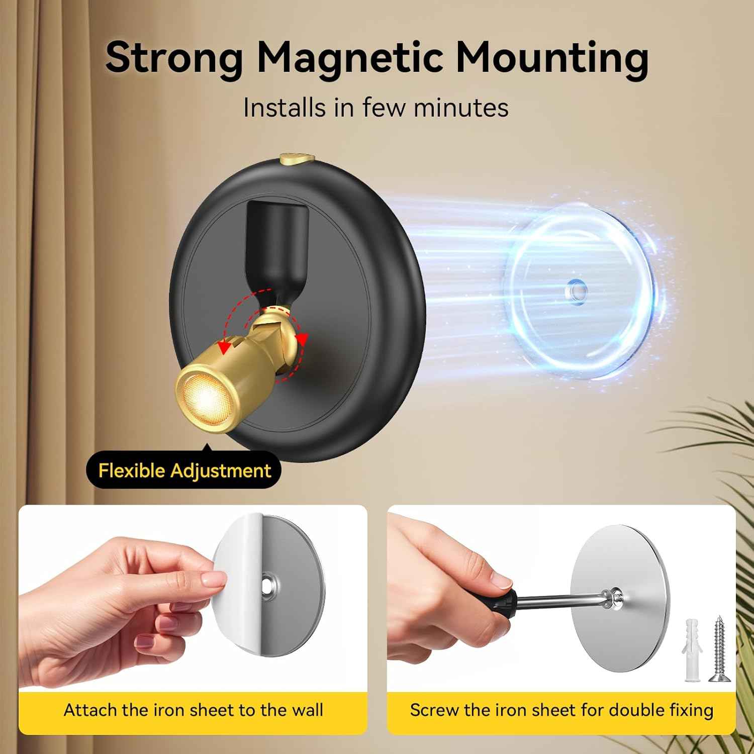 LUMIORA Rechargeable Mini Spotlight for Housewarmings, Thoughtful Gift for Plant Lovers and Gallery Wall Collectors