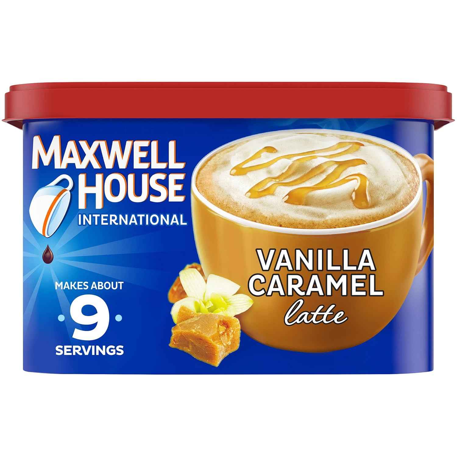 Maxwell House International Instant Coffee – Nostalgic Birthday Gift for Mom, Hazelnut Cafe, 9 oz Canister