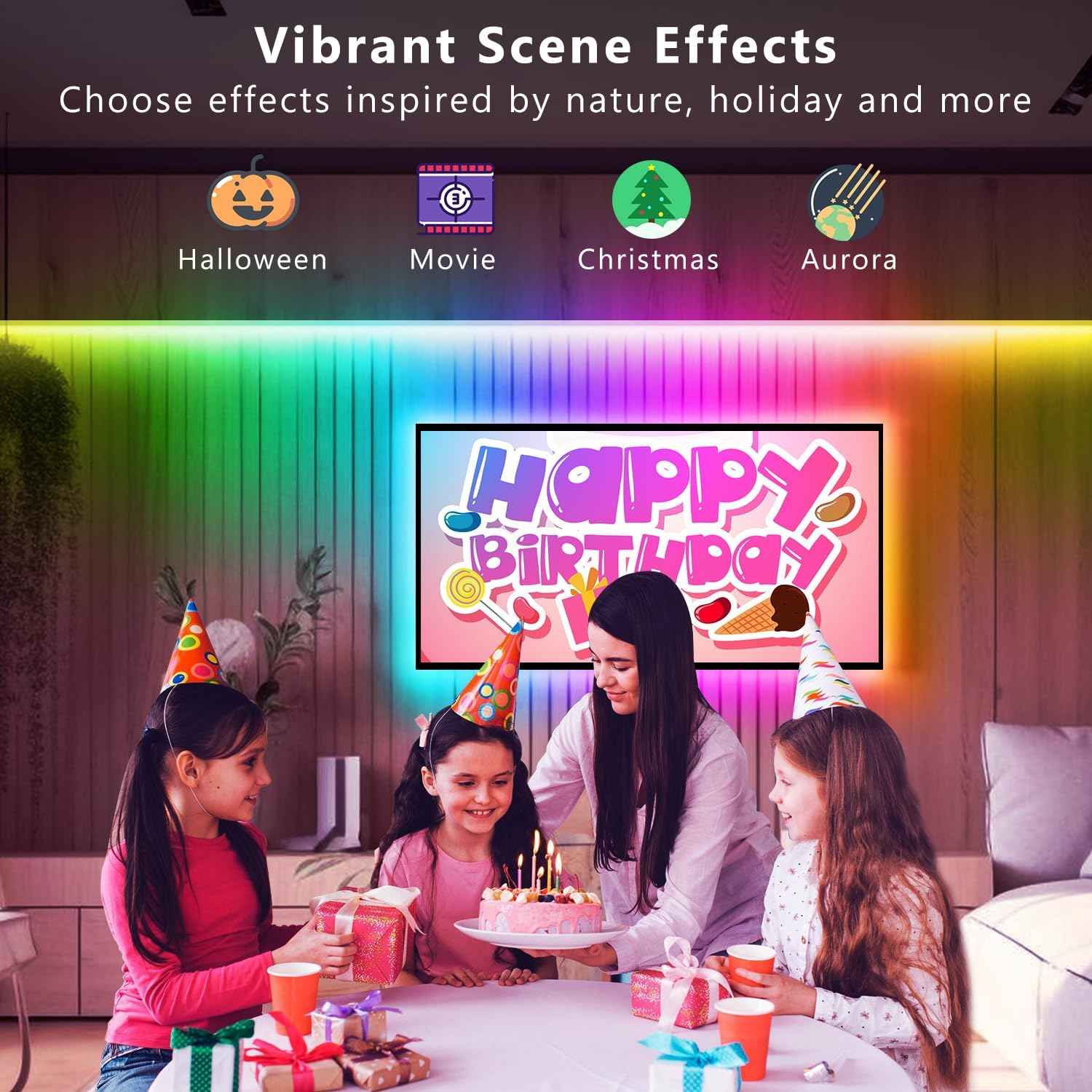 DAYBETTER BGRIC LED Strip Lights – Safe Nursery Accent Lighting with Cool Touch Strip and App Timer