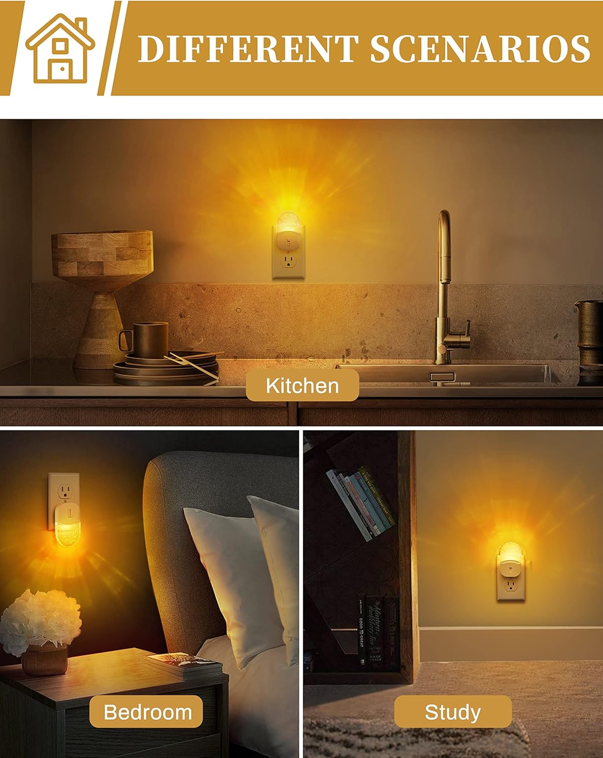 integrated light sensor for automatic dusk-to-dawn on/off