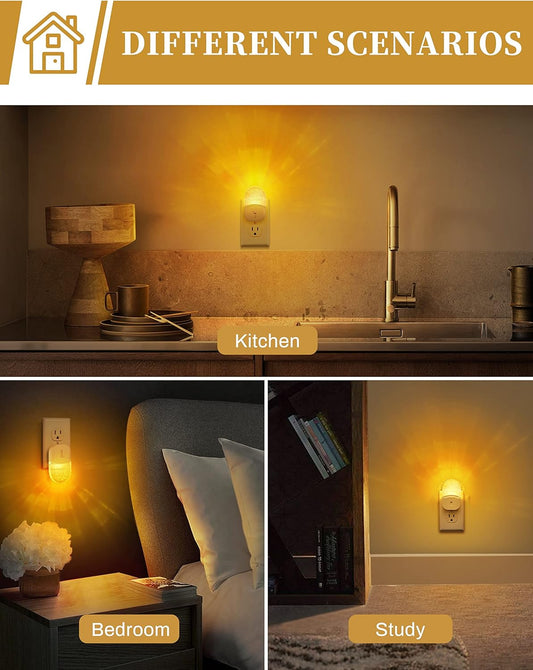integrated light sensor for automatic dusk-to-dawn on/off