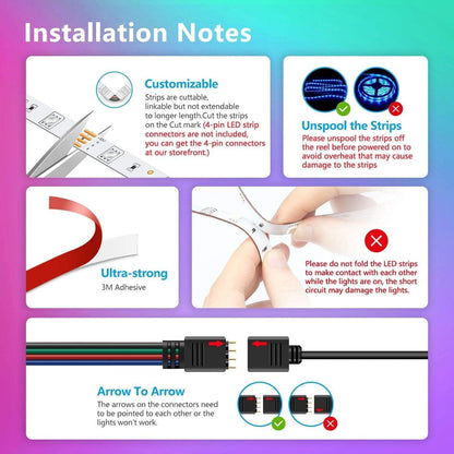 integrated timer function and linkable strip design