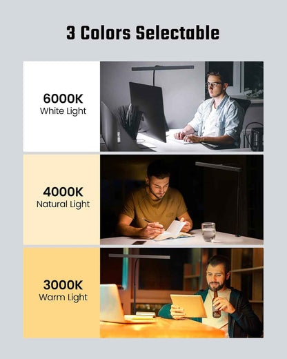 SUPERDANNY LED Desk Lamp – Eye-Caring Reading Light to Reduce Fatigue During Long Study Sessions