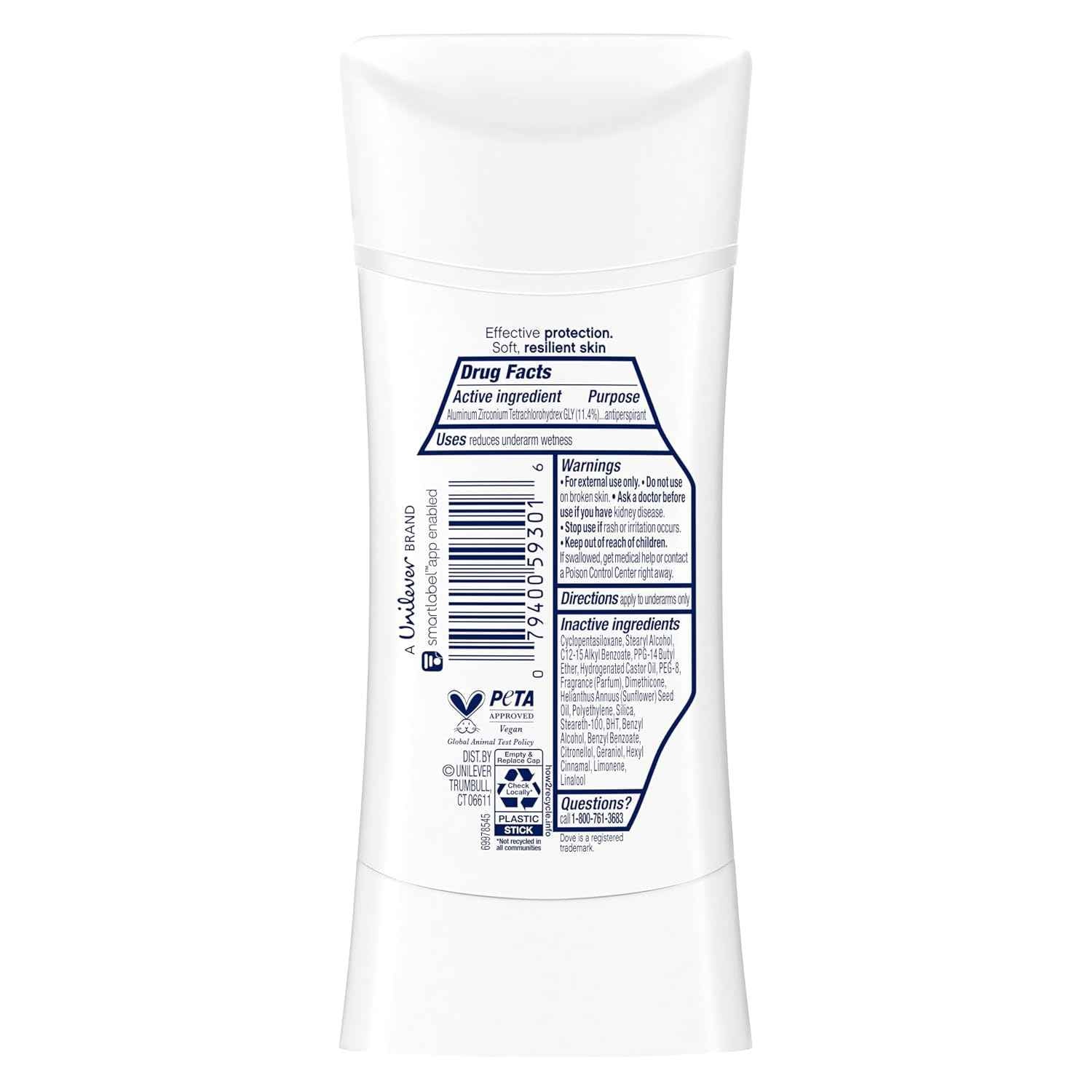 Dove Advanced Care Antiperspirant Stick Sheer Fresh 4 Pack Post-Shave Underarm Care for Women’s Self-Care Bath Routine