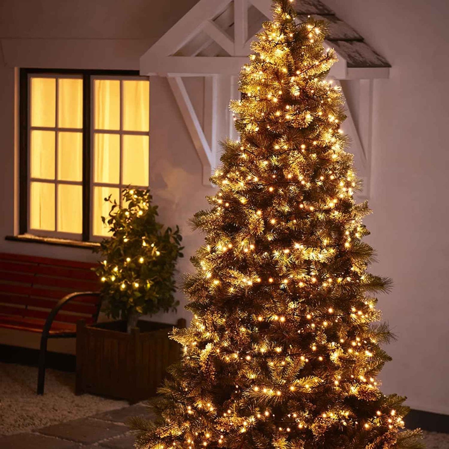Dazzle Bright 8-Mode Indoor String Lights – 300 LED Green Wire for Christmas Tree, Wall Décor and Festive Home Styling