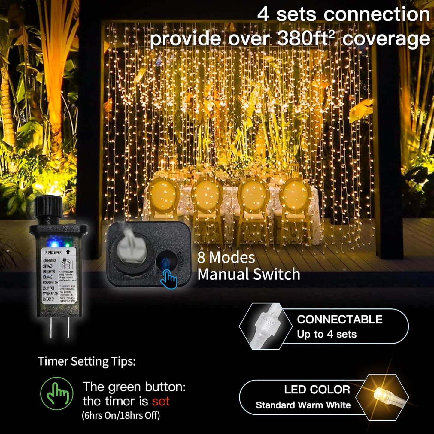 ip44 waterproof rating with cool-to-touch led safety