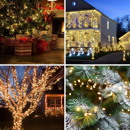 LetsFunny 300 LED Outdoor String Lights 108FT – Waterproof Patio, Pergola and Garden Fairy Lights with 8 Modes and Remote