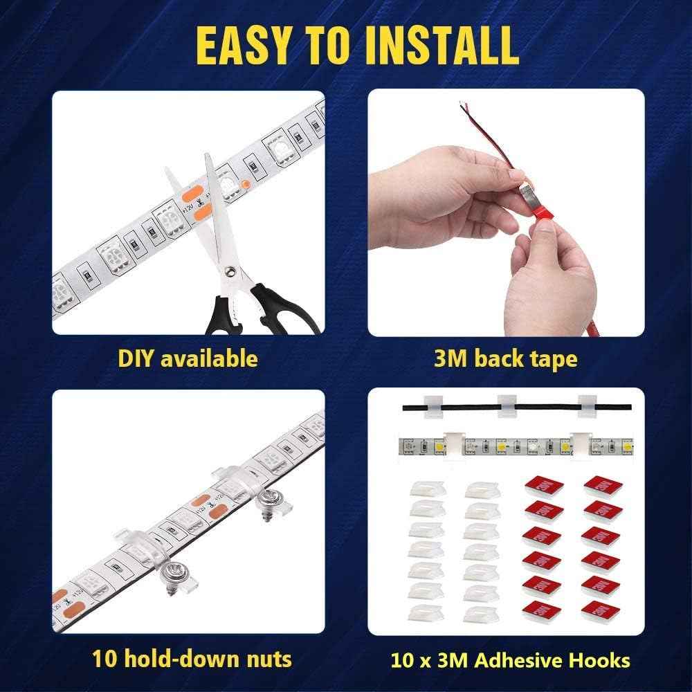 Auledio RV Awning Light Kit – Practical Gift for Camper and Van Life Enthusiasts, 16.4ft 12V Waterproof LED Strip