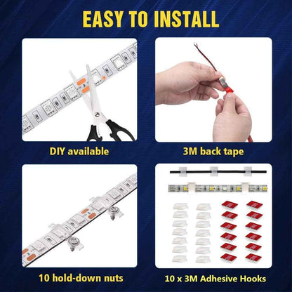 Auledio RV Awning Light Kit – Practical Gift for Camper and Van Life Enthusiasts, 16.4ft 12V Waterproof LED Strip