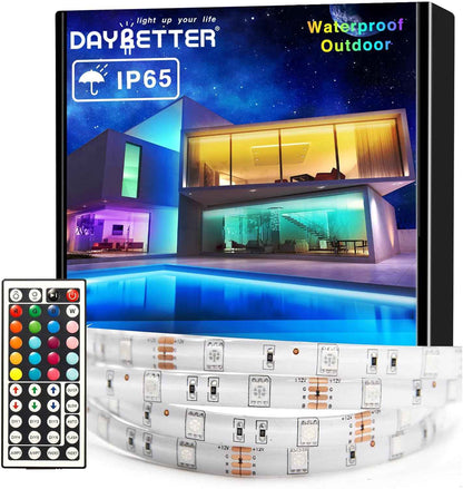 DAYBETTER Waterproof LED Strip Lights – Housewarming Gift for Women and Moms with 32.8ft of Customizable Color