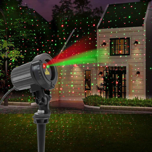 Laser Christmas Projector Lights Outdoor – Patio & Garden Star Light, IP65 Weatherproof Holiday Decor