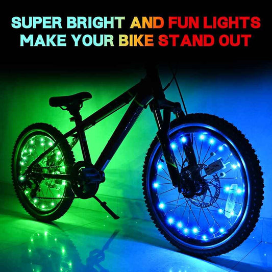 TINANA LED Bike Wheel Lights – A Cool Birthday or Holiday Gift for Cyclists and Kids Who Love Color