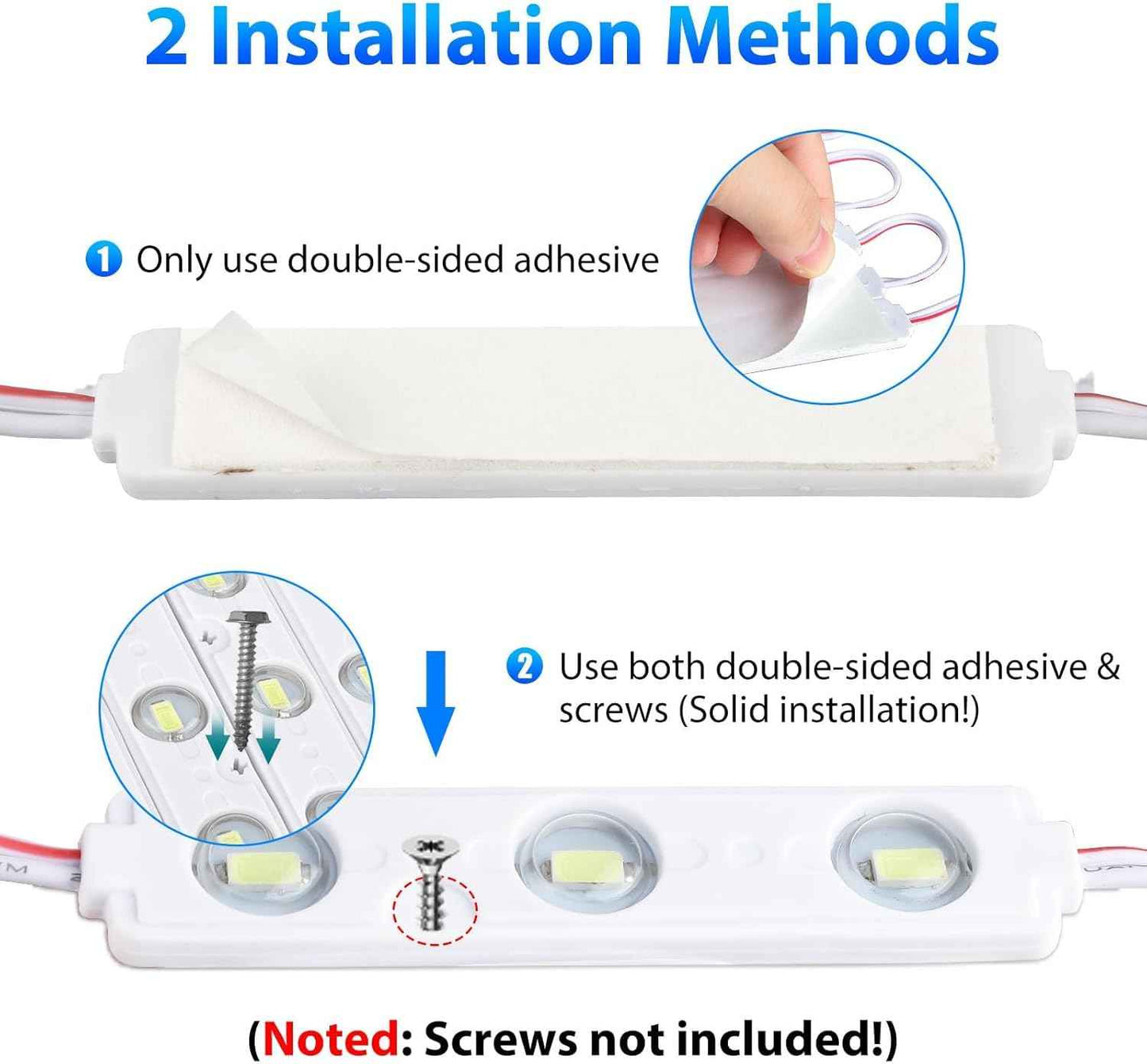 Linkstyle 12V Van Interior LED Light Kit – After-Hours Tool-Finding Lighting for Tradesmen, Cuttable Module Strip