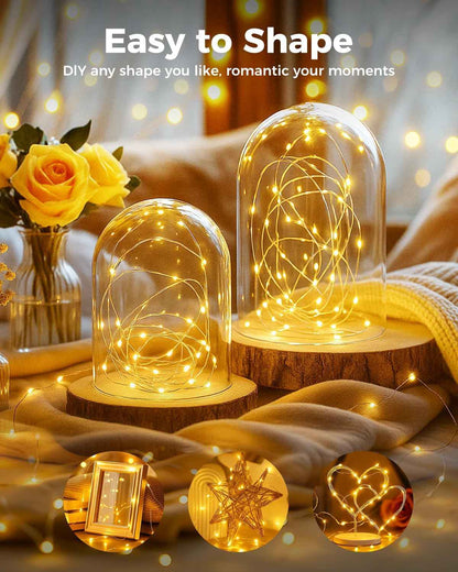 btfarm Fairy Lights 12 Pack – Thoughtful Birthday Gift for Her, Battery Operated Mason Jar Lights for Bedroom and Cozy Home Moments