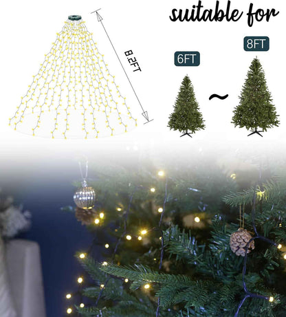 LumInno Hanging Fairy Lights – Living Room Aesthetic Accent with Warm White 400 LEDs and Auto Timer