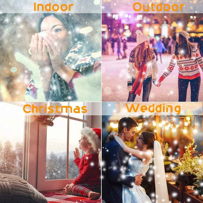 LuminScape Snowfall Projector – Fire-Free LED Night Light for Kids Bedroom and Nursery Window